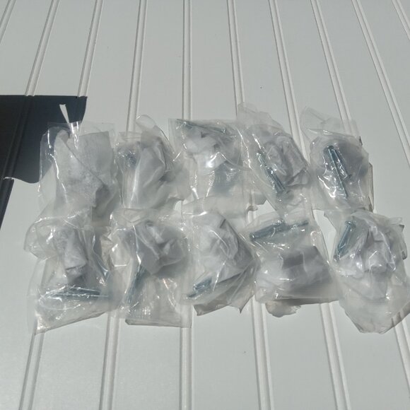 ALZASSBG 10 Pack Brushed Black Nickel Cabinet Knobs Rectangle Hardware Gray Pull - Picture 8 of 13